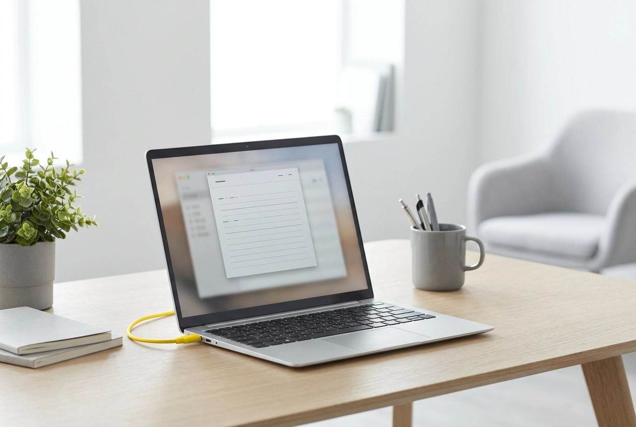 Professional header image for educational tutorial: Moderne Werkplek: Wat Het Is en Hoe Je Het Goed Inricht